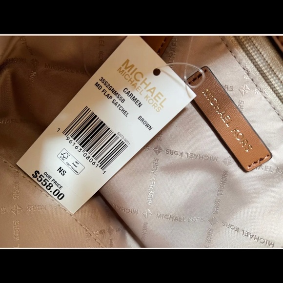 SOLD!Michael Kors Carmen Medium Logo and Faux Leather Belted Satchel** SOLD **** - Picture 4 of 6